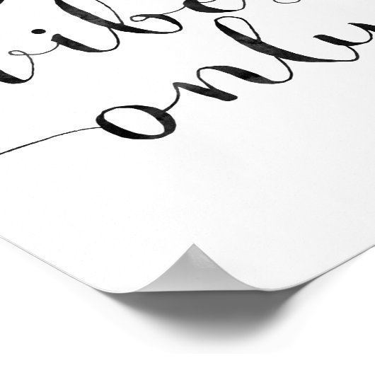 Poster Good Vibes uniquement (Coin)