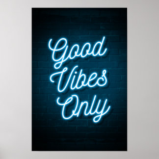 Poster Good Vibes uniquement