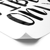 Poster Good Vibes uniquement (Coin)