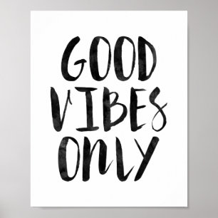 Poster Good Vibes uniquement