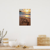 Poster Good Vibes uniquement (Cuisine)
