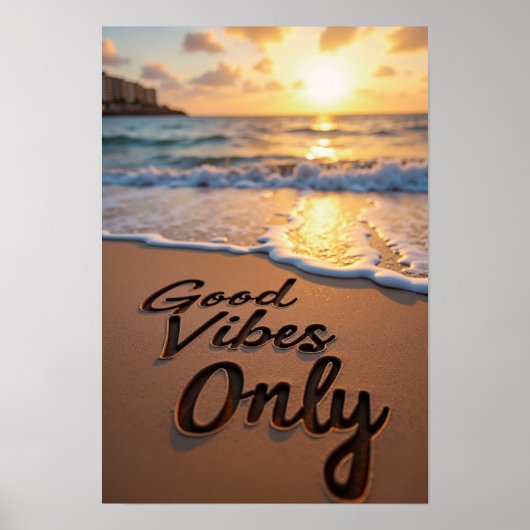 Poster Good Vibes uniquement (Devant)