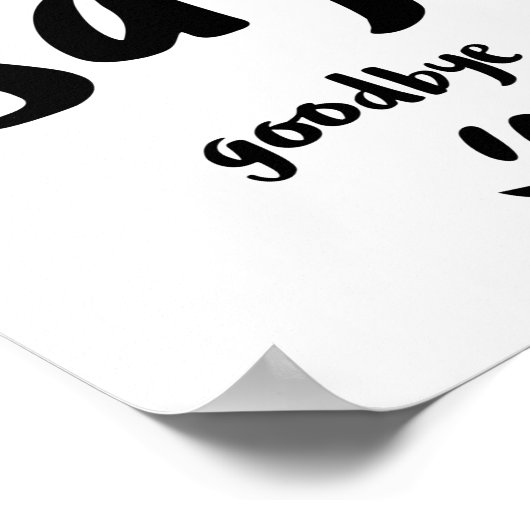 Poster Goodbye (Coin)