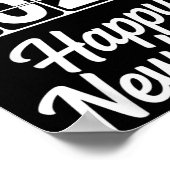 Poster Goodbye 2025 Hello 2026 Clock Happy New Year Party (Coin)