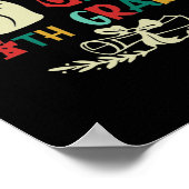 Poster Goodbye Peace Out 4th Grade Graduate Eighth Grader (Coin)