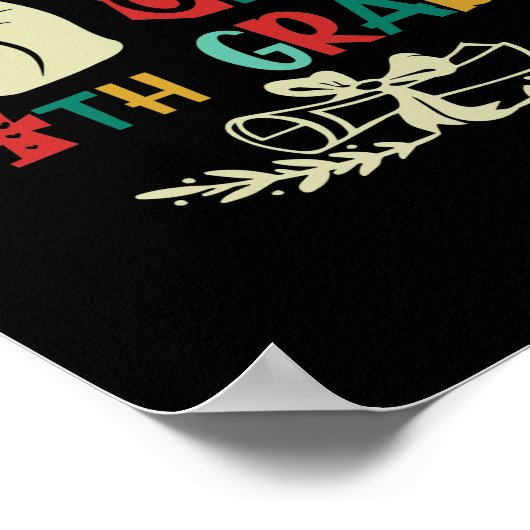 Poster Goodbye Peace Out 4th Grade Graduate Eighth Grader (Coin)