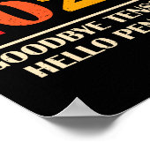 Poster Goodbye Tension Hello Pension Funny Retirement 202 (Coin)