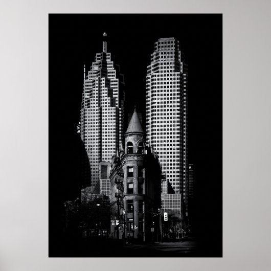 Poster Gooderham Flatiron Et Toronto Downtown No 2 (Devant)