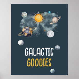 Poster Goodies galactiques Galaxie Espace extra-atmosphér
