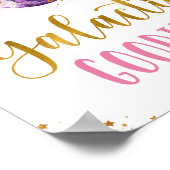 Poster Goodies Galactiques Galaxy Pink Gold Space Anniver (Coin)