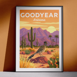 Poster Goodyear Arizona vintage