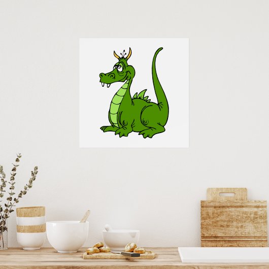Poster Goofy Green Dragon (Cuisine)