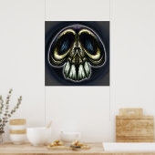 Poster Goofy Ornate Skull (Cuisine)