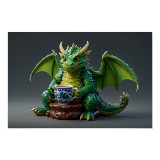 Poster Goofy Welsh Dragon Dragon Thé (Devant)