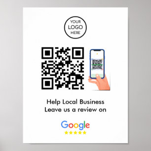 Poster Google Avis   Profil d'entreprise Code QR