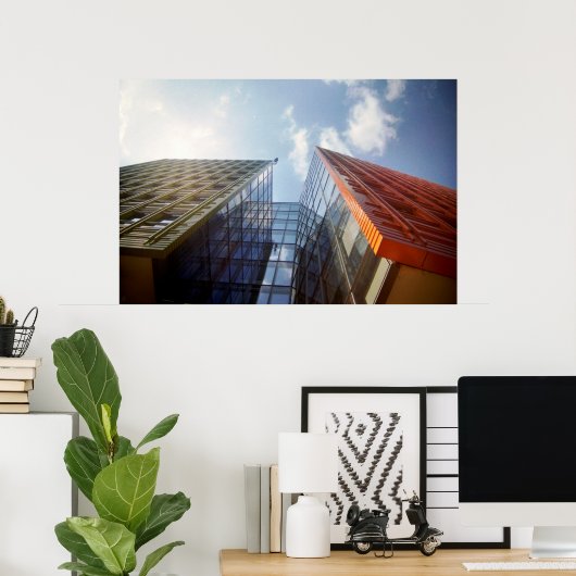 Poster Google Londres (Bureau à domicile)