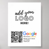 Poster GOOGLE REVIEWS QR code personnalisé (Devant)