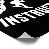 Poster Gool Snowboard Instructeur tenue Snowboard Moins (Coin)