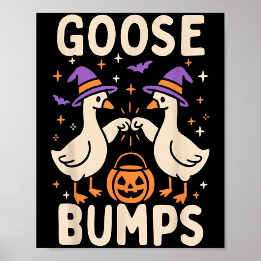 Poster Goose Bumps Goosebumps Halloween Mème idiot drôle (Devant)