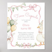 Poster Goose Time Capsule 1er Anniversaire arc rose (Devant)