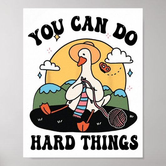 Poster Goose You Can Do Dur Thing Test Day (Devant)