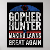 Poster Gopher Hunter Fabriquant Des Pelouses Super I Goph (Devant)