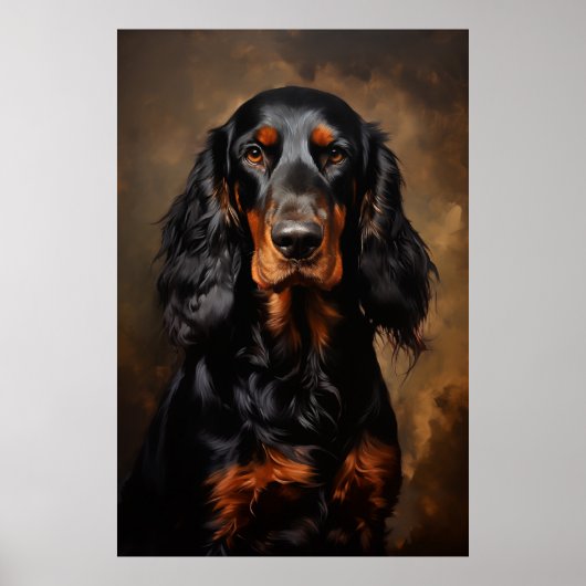 Poster Gordon Setter (Devant)