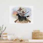 Poster Gordon Setter Hunts (Cuisine)
