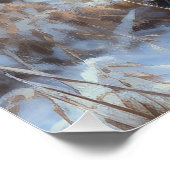 Poster Gordon Setter Laisse Il Neige Noël (Coin)