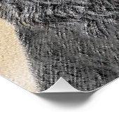 Poster Gordon Setter Peinture - Joli art original chien (Coin)