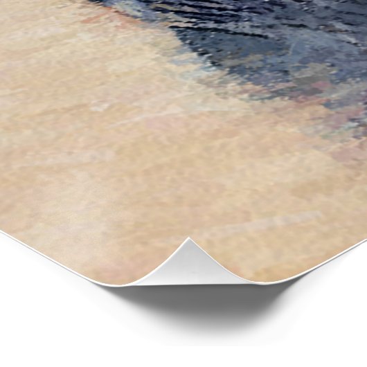 Poster Gordon Setter Peinture - Joli art original chien (Coin)