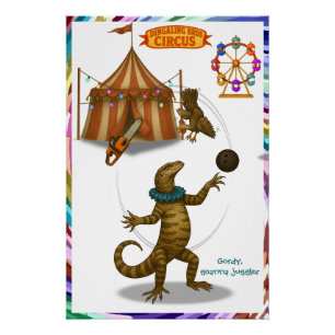 Poster Gordy, jongleur de goannas