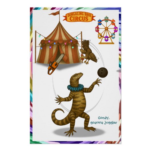 Poster Gordy, jongleur de goannas (Devant)