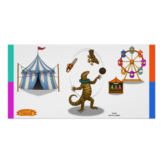 Poster Gordy, jongleur de goannas (Devant)