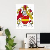 Poster Gore Family Crest (Bureau à domicile)