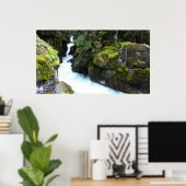 Poster Gorge d'avalanche I au parc national Glacier (Bureau à domicile)