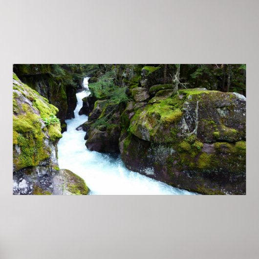 Poster Gorge d'Avalanche I dans le parc national de Glaci (Devant)