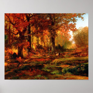 Poster Gorge de Cresheim, Wissahickon, automne Thomas