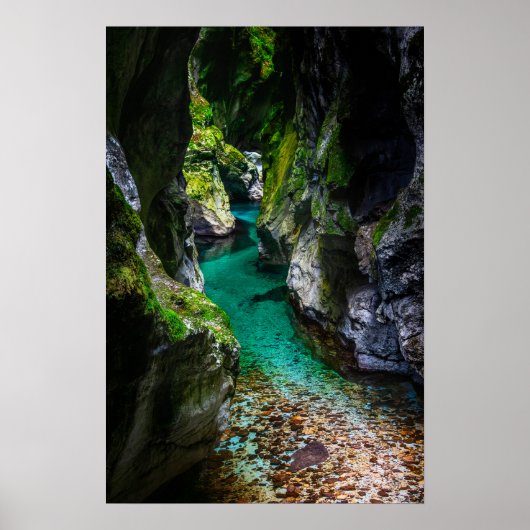 Poster Gorge de la Soca en Slovénie (Devant)