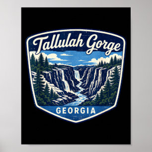Poster Gorge de Tallulah Géorgie parc national de la casc