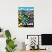 Poster Gorges du Verdon France (Bureau à domicile)