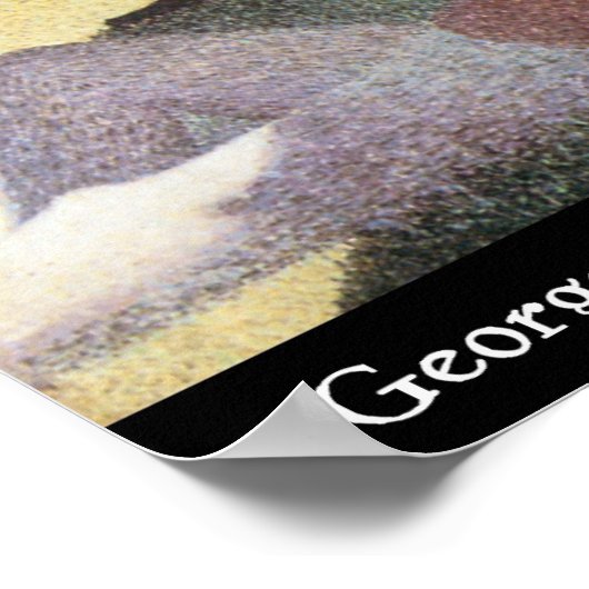 Poster Gorges Seurat - Dimanche Après-Midi (Coin)