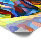 Poster Gorilla Ape Famille Animaux Abstraits Faune Art (Coin)