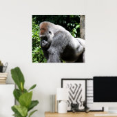 Poster Gorilla Argent Back (Bureau à domicile)