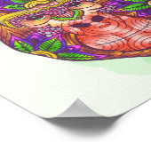Poster Gorilla couleur main (Coin)