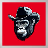 Poster Gorilla Cowboy (Devant)