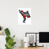 Poster Gorilla Muay Thai Fighter (Bureau à domicile)