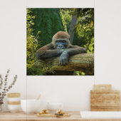 POSTER GORILLA "SAUVER NOS ESPÈCES" (Cuisine)