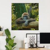 POSTER GORILLA "SAUVER NOS ESPÈCES" (Bureau à domicile)