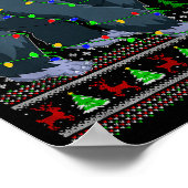 Poster Gorilla Ugly Christmas Sweaters Holiday Santa Cute (Coin)